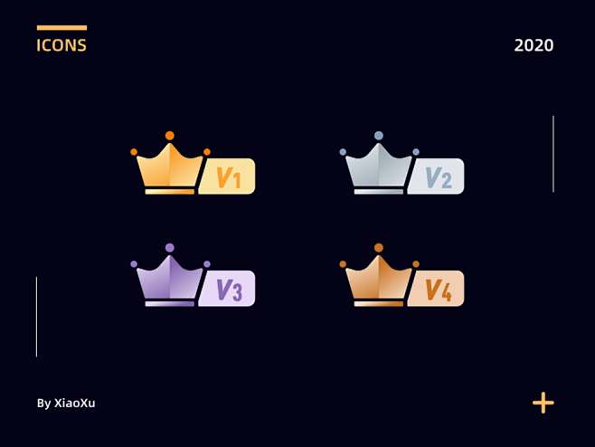 VIP 等级图标 by XiaoXu on Dribbble