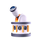 Observatory 3D Icon