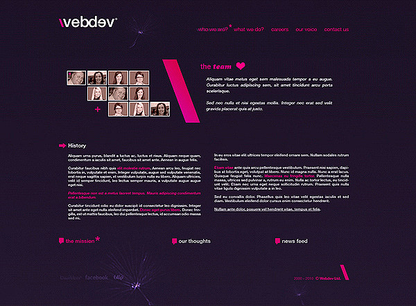 webdev branding-設計欣賞