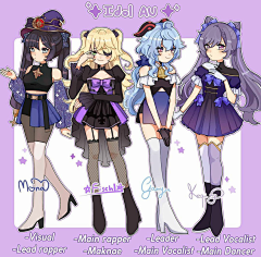Q青梨采集到cherryly少女Q版