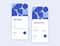 Sign in – Sign up form - Mobile blue user interface design ux ui mobile illustration geometry dailyui dailyui101 sign in ui sign in form sign in sign up registration form