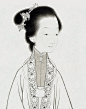 罗寒蕾老师的白描作品《金陵十二钗》