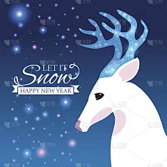 圣诞快乐电子贺卡模板。矢量插图。