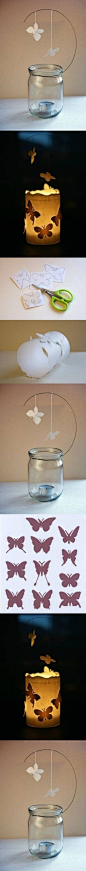 DIY Butterfly Candle Decor  craft decor butterfly candle diy easy crafts craft ideas diy ideas home crafts  diy crafts craft decor do it yourself craft decorations easy diy diy photos diy tutorials diy tutorial ideas