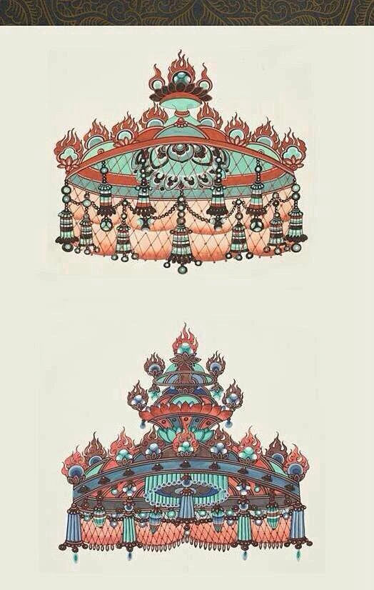 敦煌壁画中的 经典配饰图纹-花瓣网