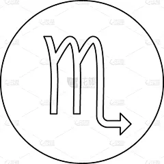 蝎子,圆形,黑色,计算机图标,符号,传统,奇异的,未来,分离着色,虚构