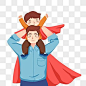 Papá De Superman Con Un Niño PNG ,dibujos  Padre, Niño, Padre Superman PNG Imagen para Descarga Gratuita | Pngtree