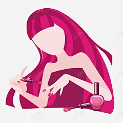 涂指甲油的美女高清素材 指甲 指甲油 美女 免抠png 设计图片 免费下载