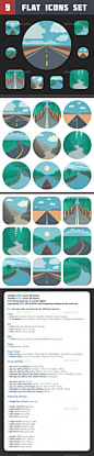 旅行图标设置-杂项图标Travel Icons Set - Miscellaneous Icons冒险、云计算、溪、设计师、会徽、极端,平坦,图标,说明,地标,景观,山,自然,户外,高峰,河流,道路,岩石,集,符号,天空,运动,阳光,日出,日落,象征,旅行,树,山谷,矢量 adventure, cloud computing, creek, designer, emblem, extreme, flat, icon, illustration, landmark, landscape, mountain,