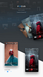 Focus - Camera PSD UI Kit : Font in use: Blender ProHandmade icons15 PSD files