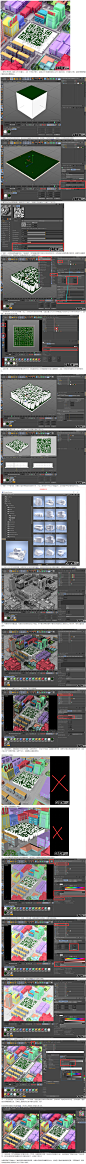 使用C4D制作富有个性的立体场景二维码_C4D教程_菜鸟C4D交流论坛