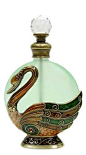 Jeweled & Enameled Swan Perfume Bottle