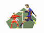 Messi vs Sevilla procreate illustrator drawing football soccer sevilla barcelona messi illustration