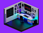 3D blender Gaming Isometric stream Twitch