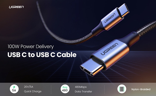 UGREEN USB C Cable 2...