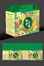 农产品水果外包装绿色礼盒-众图网