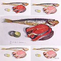 超写实蔬水彩美食，太惊艳了！！！_作品 : 喜欢水彩作品 还想继续画水彩 确实是被很多人喜欢 的水彩作品会让你惊艳的 她画的大多是生活中随处可见的食物 看完视频的你，是不是被惊艳到？ 实物与…
