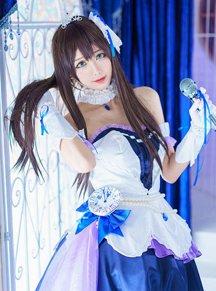 黑长直美少女cosplay动漫美女涩谷凛...