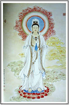 阿弥陀佛-花瓣网|陪你做生活的设计师 | 古风插画~~作者:微子