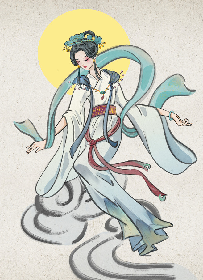 巫山神女 瑶姬_酥皮脆脆汪__插画师作品_涂鸦王国gracg.com