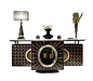 C51501 Low Sideboard  MidCentury  Modern, Glass, Metal, Sideboard by Francesco Molon