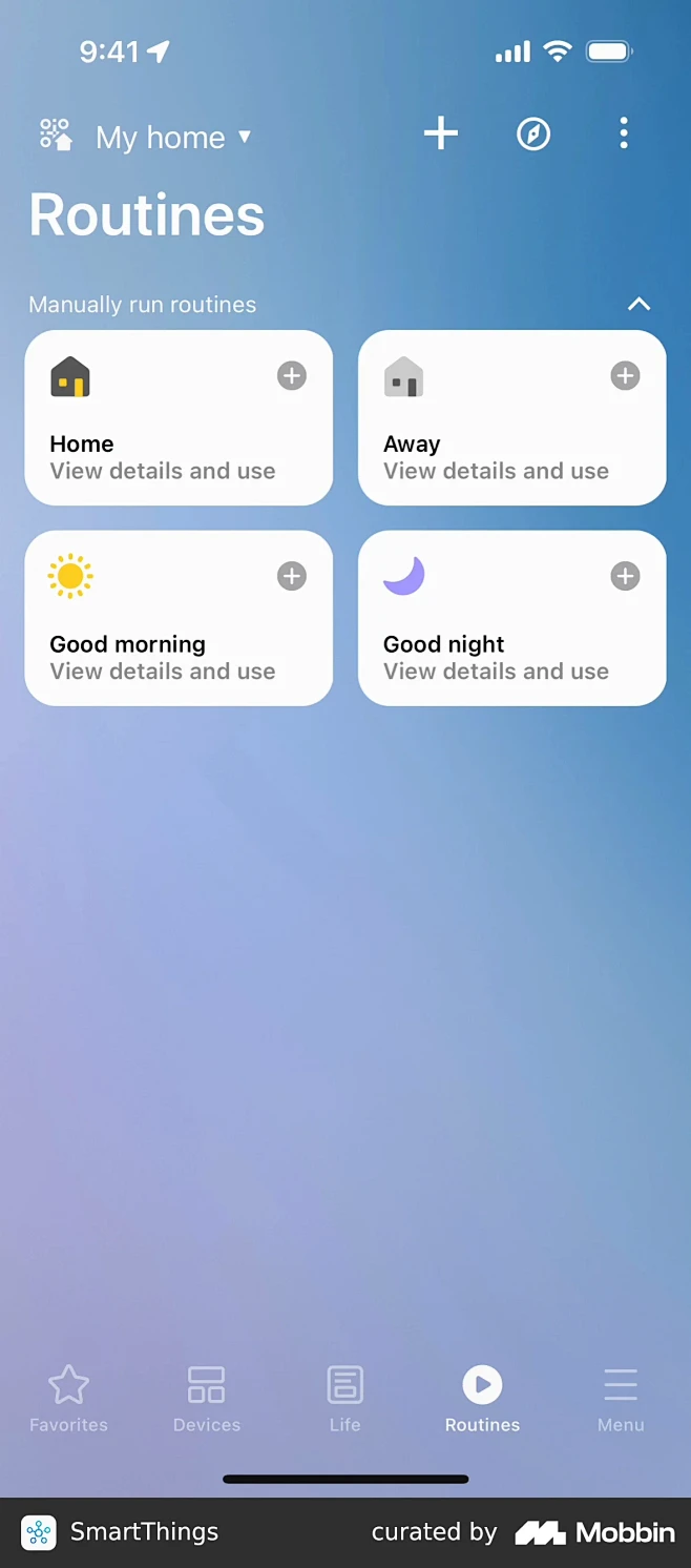 SmartThings Routines...