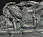 神毗瑟奴，印度教神话人物，石膏像雕像青铜像雕塑 - 雕塑3d模型 3dsnail模型网