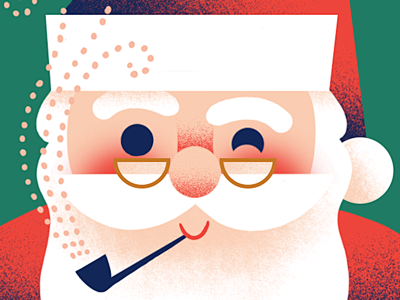 Santa Closeup textur...