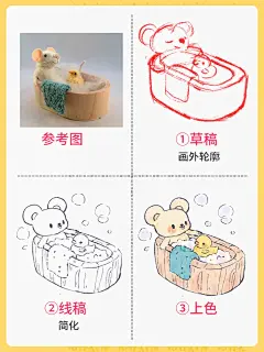 Q版小物件速写7 - 小红书