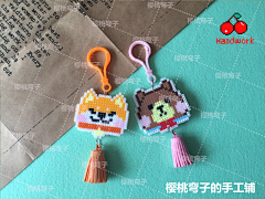 mozi216采集到樱桃弯子手工铺拼豆