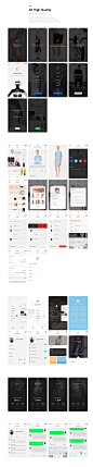 Elegance iOS UI Kit : Elegance, includes high-quality iOS screens to address the clothes and shopping category. This package within 40 PSD files prepared in detail with Photoshop available. Each screen is extremely easy to use, fully customizable and is c
