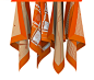 ateez Collaboration hermes ILLUSTRATION  kpop luxury orange scarf textile design  treasure