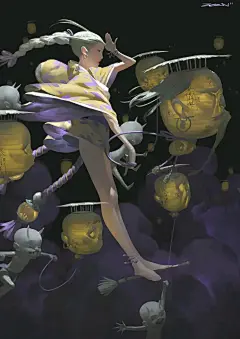 【P站画师】「好色画师」钟爱鬼怪，冲出荧幕的神秘妖媚感，绝！| 画师 ZeenChin