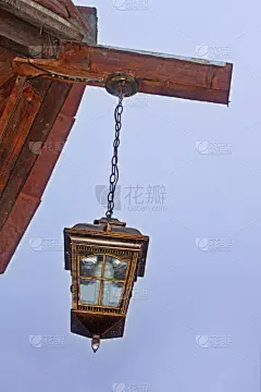 灯笼,在雾中,中世纪花饰字母,白炽灯泡,泛光照明,垂直画幅,天空,档案,能源,夜晚