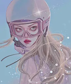 【摸鱼】浅画一下 天才美少女谷爱凌 又美又飒的女孩子谁不爱呢—壁纸插画—@gua老师—微博