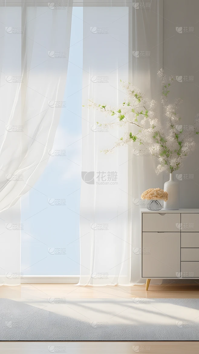 通用电商简约风清新配色家居房间室内场景图片素材-花瓣网