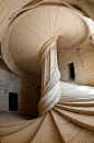 Chateau-de-la-rochefoucauld stairway.