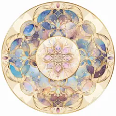 逸雅幻彩万花镜盘吧唧徽章背景底图素材6P - 小红书