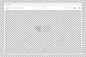 透明的浏览器窗口。网站模拟框架。可编辑的计算机浏览器模板。空桌上型dsreen布局。瘦小的网页框架。