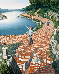 大玩“盗梦空间”的插画设计 ​​​​