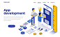 Modern flat design isometric concept : Modern flat design isometric concepts on various topics for website and mobile website. Landing page template. Easy to edit and customize. Vector illustration Concepts are easy to edit,