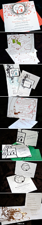 在婚礼请柬设计时加入插图元素，让更多的好友分享你们的爱情故事!