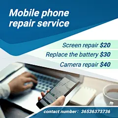 Simple Mobile Phone Repair Service Ecommerce Product Image