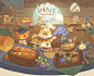 Dine Together Game Art : Dine Together is a restaurant game for you food lover out there.Start small in the middle of the wood with cute furry staffs and make your way up to become the best restaurant in the world!