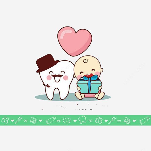 卡通婴儿与牙齿png免抠素材_新图网 h...