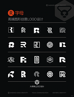 logologo-花瓣网|陪你做生活的设计师 | 创意采集R字母图形元素LOGO设计分享