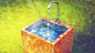 General 1920x1080 Everlasting Summer drinking fountains rainbows green tiles water ArseniXC