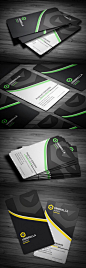 corporate business card design: 