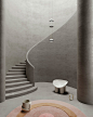 Set design autour d'un escalier, Cristina Lello.