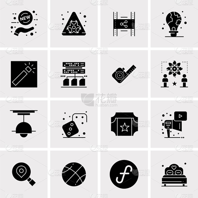 set 16 universal icons business